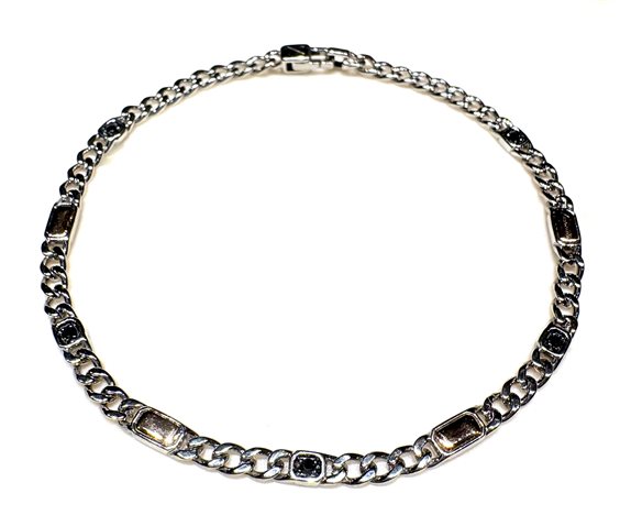 Armband Zancan Herr in Silber Diamante Black 0.14 Ct ESB467R - ESB467R